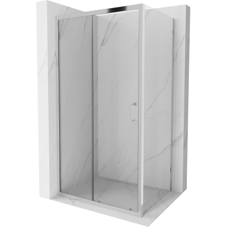 Mexen Apia плъзгаща се душ кабина 125 x 100 см, прозрачна, хром - 840-125-100-01-00