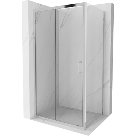 Mexen Apia душ кабина разтегателна 130 x 80 см, прозрачна, хром - 840-130-080-01-00
