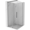 Mexen Rox плъзгаща се душ кабина 90 x 90 см, прозрачна, gun metal - 8C2-090-090-95-00