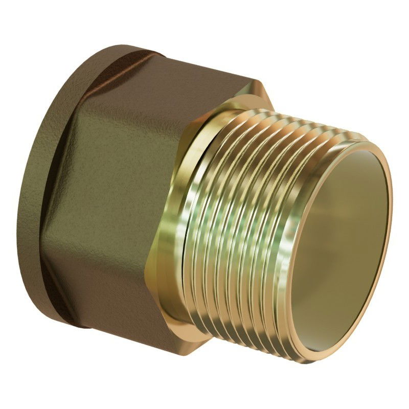 Mexen BRASS месингова удължителна гайка 1/2 GW x 1/2 GZ, 25 mm - W97420-1212-25