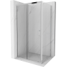 Mexen Apia плъзгаща се душ кабина 115 x 80 см, прозрачен, хром - 840-115-080-01-00
