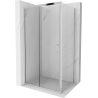 Mexen Apia плъзгаща се душ кабина 115 x 80 см, прозрачна, хром - 840-115-080-01-00