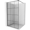 Mexen Kioto стена за душ Walk-in 110 x 200 см, черна мрежа 8 мм, черна - 800-110-101-70-77