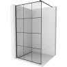 Mexen Kioto душ стена Walk-in 120 x 200 см, черна решетка 8 мм, черна - 800-120-101-70-77