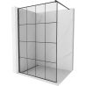 Mexen Kioto стена за душ Walk-in 130 x 200 см, черен модел 8 мм, черен - 800-130-101-70-77