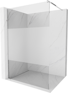 Mexen Kioto стенен душ Walk-in 140 x 200 см, прозрачен/матов 8 мм, хром - 800-140-101-01-35
