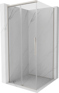 Mexen Rox плъзгаща се душ кабина 90 x 90 см, прозрачна, матов никел - 8C2-090-090-97-00