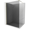 Mexen Kioto душовa стена Walk-in 140 x 200 см, графит 8 мм, злато - 800-140-101-50-40