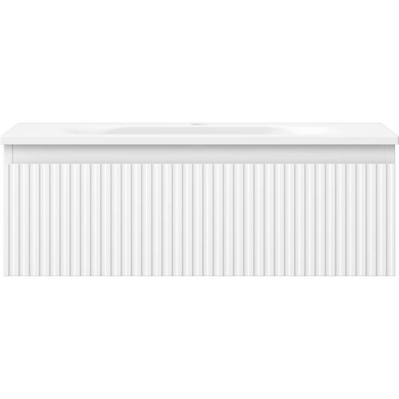 Mexen Rivel баня шкаф 70 см с мивка Vela, 1 чекмедже, рифлована, бяла мат - 91A20-07023-1-BF01-W23M01