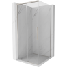 Mexen Rox плъзгаща се душ кабина 95 x 95 cm, прозрачна, четкан никел - 8C2-095-095-97-00