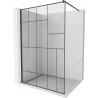 Mexen Kioto душ стена Walk-in 90 x 200 cm, черен модел 8 mm, черна - 800-090-101-70-78