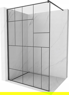 Mexen Kioto количка за душ в стил Walk-in 100 x 200 см, черен модел 8 мм, черна - 800-100-101-70-78