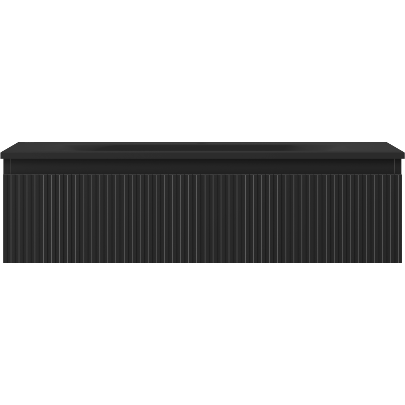 Mexen Rivel баня шкаф 90 см с мивка Vela, 1 чекмедже, релефен, черен мат - 91A20-09023-1-BF71-W23M71