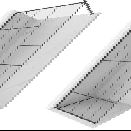 Mexen Kioto душ стена Walk-in 140 x 200 см, черен модел 8 мм, черен - 800-140-101-70-78