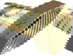 Mexen BRASS месингова съединителна муфа 1/4 GW x 14 mm - W97422-1414
