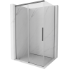 Mexen Rox плъзгаща се душ кабина 160 x 120 см, прозрачна, gun metal - 8C2-160-120-95-00