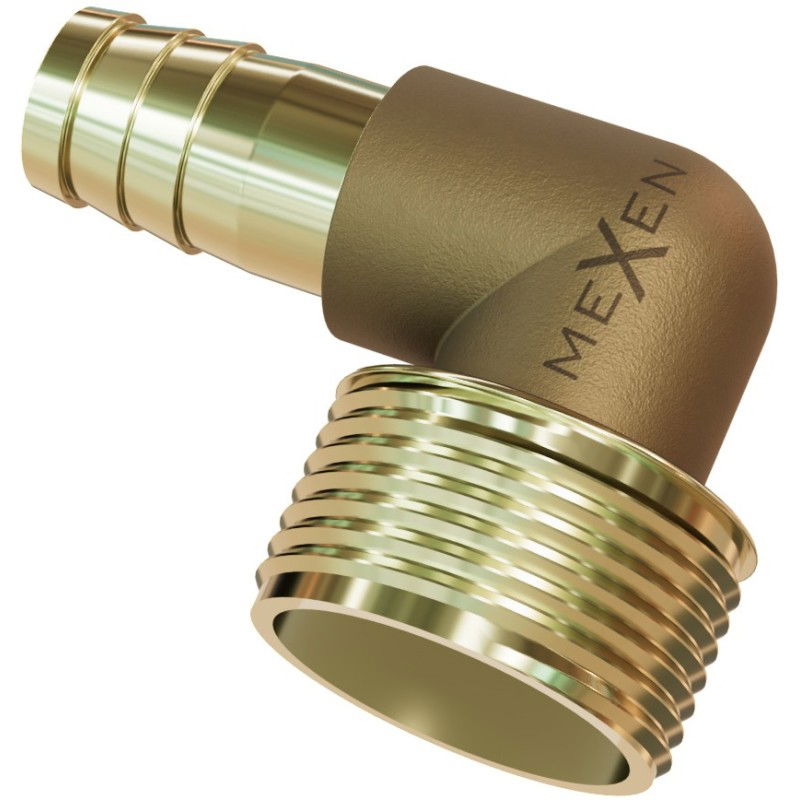 Mexen BRASS месингова връзка за маркуч, месингово коляно 1/2 GZ x 10 mm - W97423-1210
