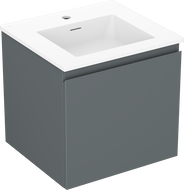 Mexen Orio шкаф за баня 50 см с мивка Otis, 1 чекмедже, графит мат/бял мат - 91A10-05047-1-BF66-W18M01