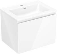 Mexen Orio шкаф за баня 60 см с мивка Otis, 1 чекмедже, бял гланц - 91A10-06047-1-BF00-W18M00