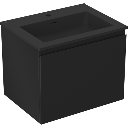 MEXEN ORIO шкаф за баня 60 см с умивалник Otis, 1 чекмедже, черен мат - 91A10-06047-1-BF71-W18M71