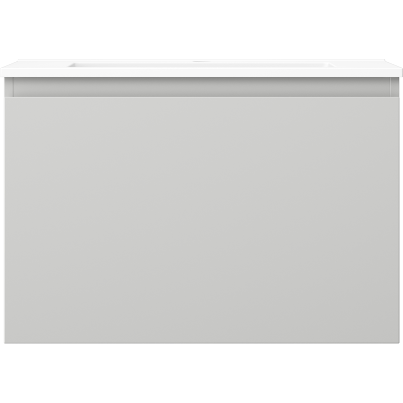 Mexen Orio шкафче за баня 70 см с мивка Otis, 1 чекмедже, сиво мат/бяло мат