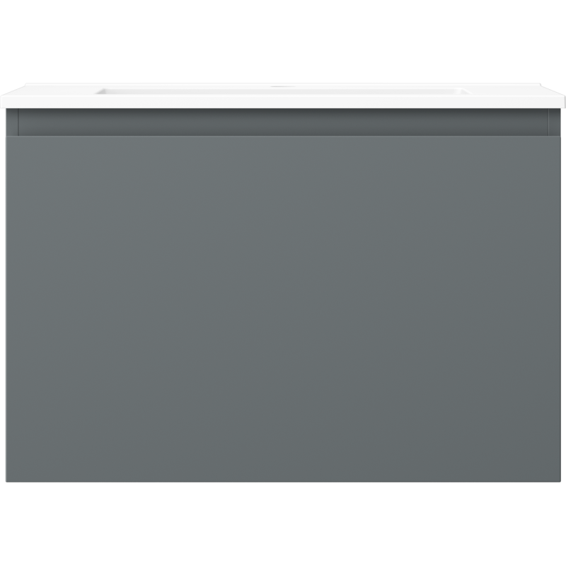 Mexen Orio шкаф за баня 70 см с мивка Otis, 1 чекмедже, графит мат/бял мат