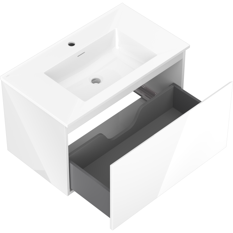 Mexen Orio баня шкаф 80 см с мивка Otis, 1 чекмедже, бял гланц - 91A10-08047-1-BF00-W18M00