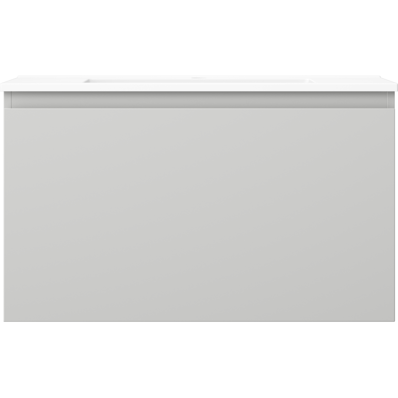 Mexen Orio шкафче за баня 80 см с мивка Otis, 1 чекмедже, сив мат/бял мат