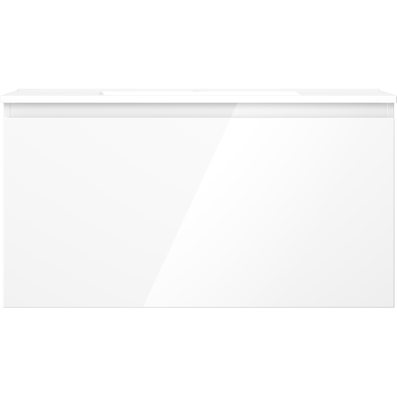 Mexen Orio шкаф за баня 90 см с мивка Otis, 1 чекмедже, бял гланц - 91A10-09047-1-BF00-W18M00