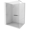 Mexen Kioto+ душ кабина със стена с рафт Walk-in 120 x 200 см, прозрачна, хром - 800-120-121-01-00