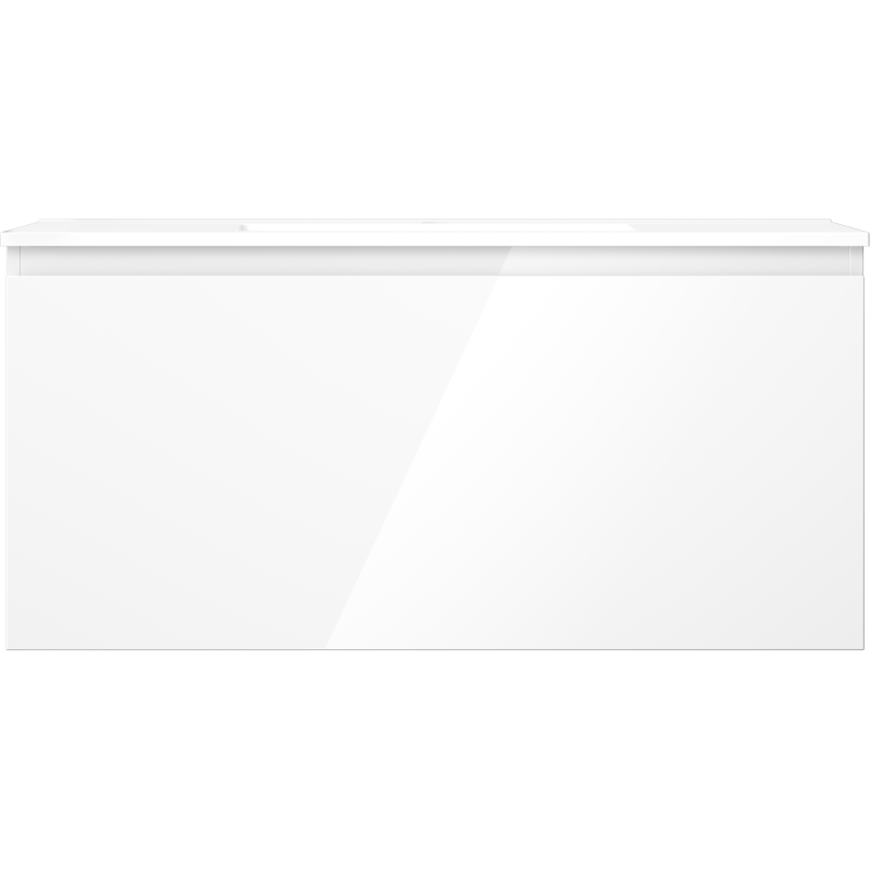 Mexen Orio шкаф за баня 100 см с мивка Otis, 1 чекмедже, бял гланц - 91A10-10047-1-BF00-W18M00