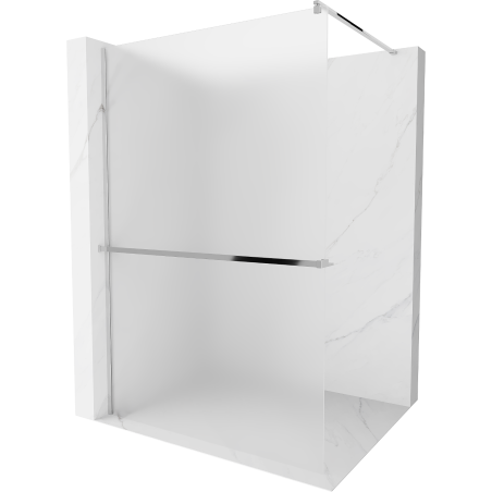 Mexen Kioto+ душ параван с рафт Walk-in 120 x 200 см, матиран, хром - 800-120-121-01-30