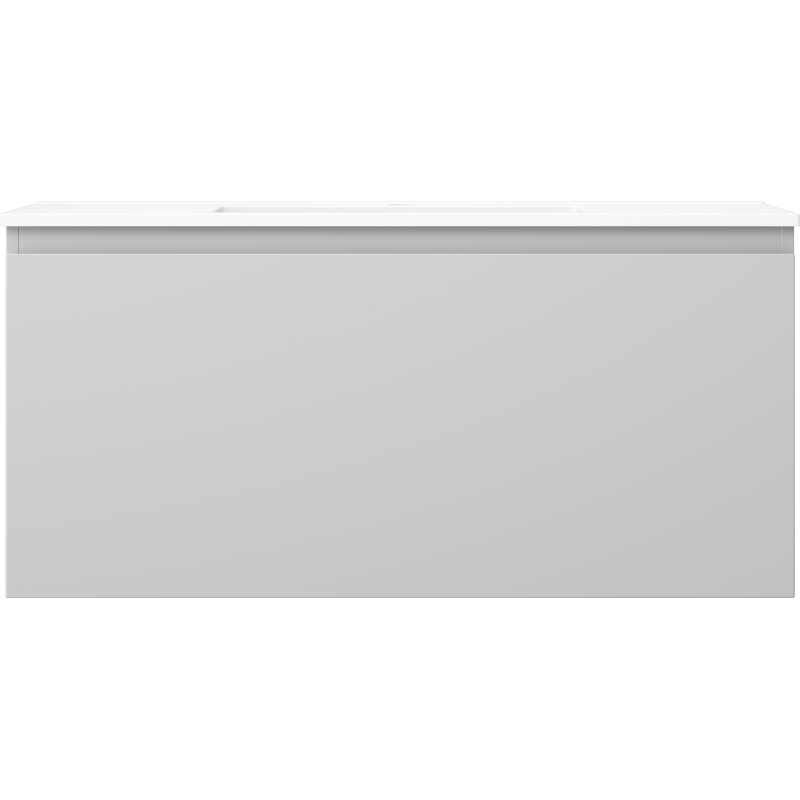 Mexen Orio шкаф за баня 100 см с мивка Otis, 1 чекмедже, сива мат/бяла мат - 91A10-10047-1-BF62-W18M01