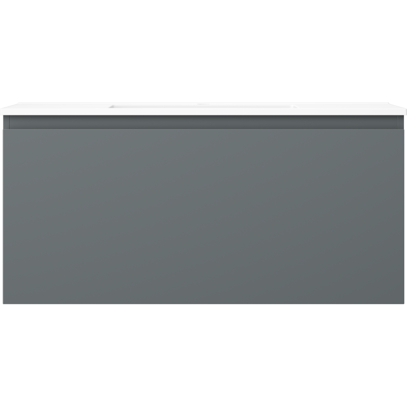Mexen Orio шкаф за баня 100 см с мивка Otis, 1 чекмедже, графит мат/бял мат