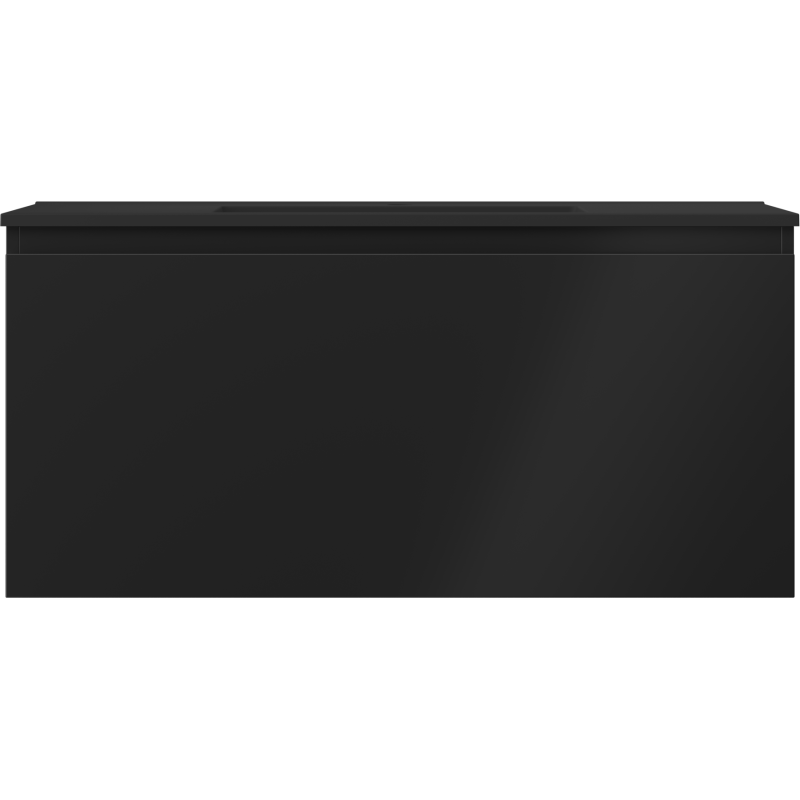 Mexen Orio шкаф за баня 100 см с мивка Otis, 1 чекмедже, черен мат - 91A10-10047-1-BF71-W18M71