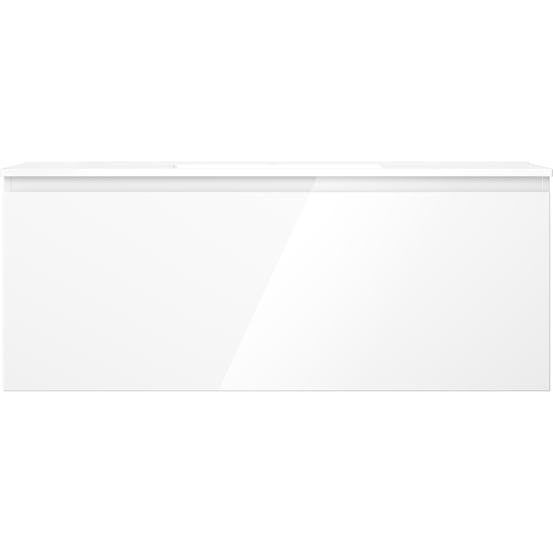 Mexen Orio шкаф за баня 120 см с мивка Otis, 1 чекмедже, бял гланц - 91A10-12047-1-BF00-W18M00