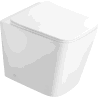 Mexen Cube стояща тоалетна чиния Rimless със забавено падане, тънка дъска, дуропласт, бял гланц - 32924000