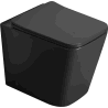 Mexen Cube стояща Rimless тоалетна чиния с ултра тънка седалка със забавено спускане, дуропласт, черен мат - 32924085