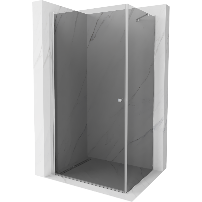 Mexen Pretoria подвижна душ кабина 80 x 100 см, графит, хром - 852-080-100-01-40