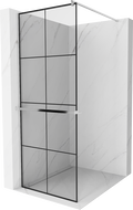 Mexen Kioto+ стенна душа с рафт Walk-in 80 x 200 см, черен десен, хром - 800-080-121-01-77
