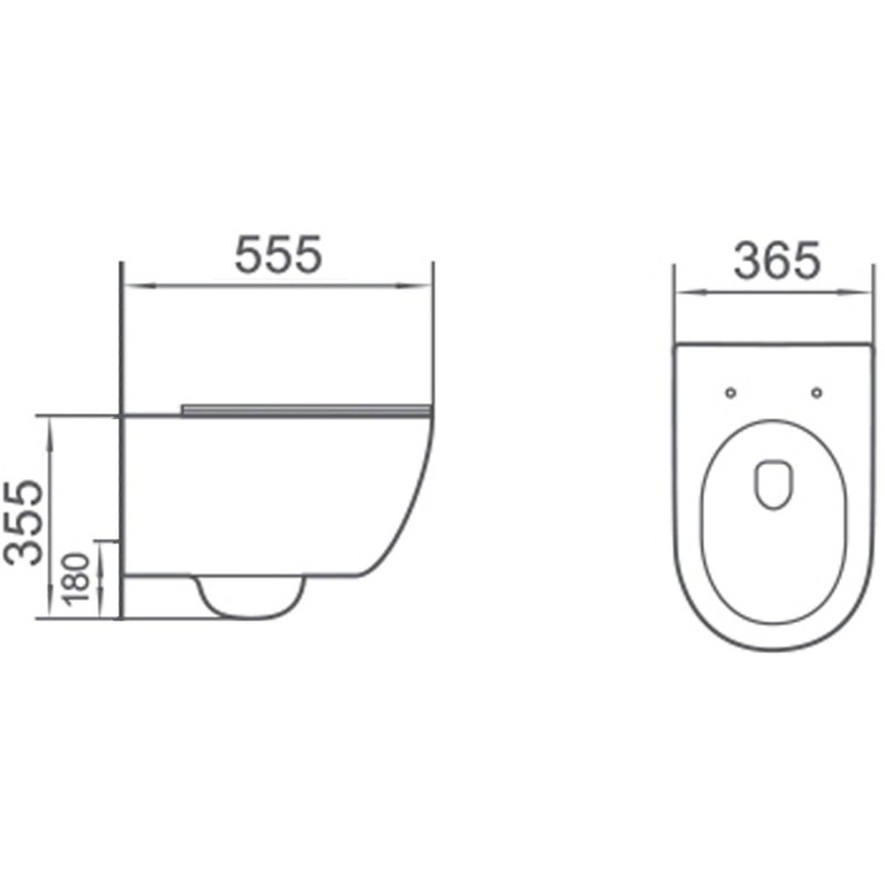 Mexen Carmen WC мивка Rimless Tornado с тънка седалка със забавено падане, дуропласт, бял гланц - 3088L4000T