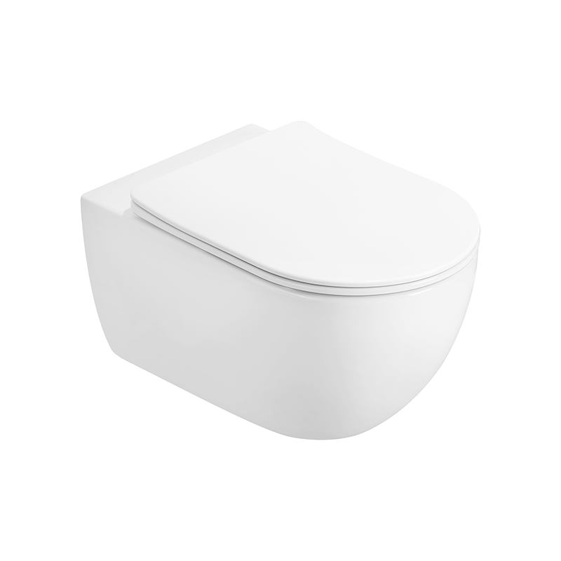Mexen Carmen WC чиния Rimless Tornado с тънка забавено падаща седалка, дуропласт, бял гланц - 3088L4000T