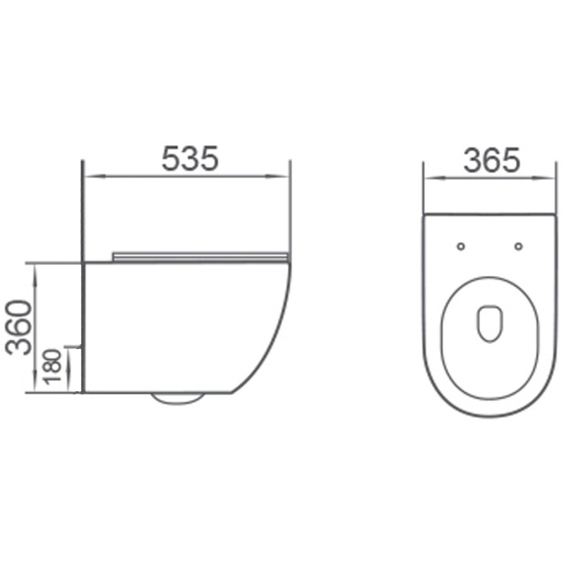 Mexen Lena WC чиния Rimless Tornado със седалка с плавно падане slim, дуропласт, бял гланц - 3022L4000T