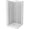 Mexen Pretoria Душ кабина Duo с врати 70 x 70 см, прозрачно, хром + душ корито Flat