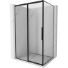 Mexen Rox плъзгаща се лява душ кабина 160 x 120 см, черна рамка, черна - 8C2-160-120-70-70-L