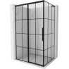 Mexen Rox L плъзгаща се лява душ кабина 90 x 95 см, черна решетка, черна - 8C2L-090-095-70-77-L
