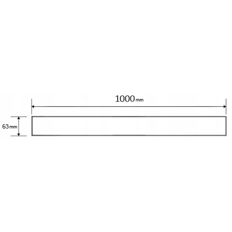 Mexen Flat M01 декоративен панел за линеен сифон 100 см, четкано сиво - 1E20100
