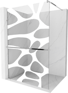 Mexen Kioto+ душ кабина с рафт Walk-in 100 x 200 см, бял модел, хром - 800-100-121-01-97