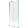 Mexen Velar двукрилен плъзгащ се душ екран 80 x 150 см, прозрачен, хром - 896-080-000-01-01