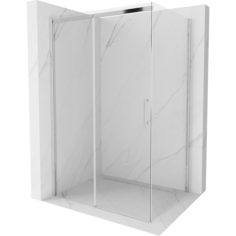 Mexen Omega душ кабина със стъклени врати 150 x 90 см, прозрачно, хром - 825-150-090-01-00